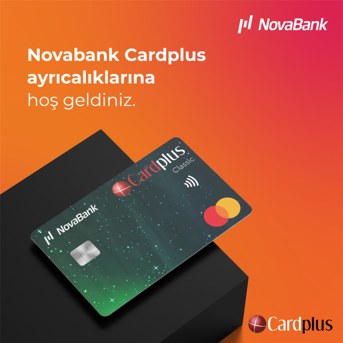 Novabank artık Cardplus ayrıcalıkları ile daha da güçlü.